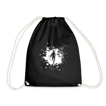Cyclocross Mud Pack Cyclist Gift Bike - Drawstring Bag - black - Front