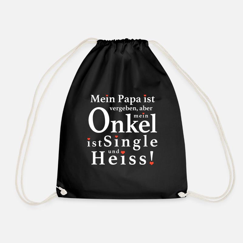 Mein Heisser Onkel Neffe Nichte - Turnbeutel - Schwarz