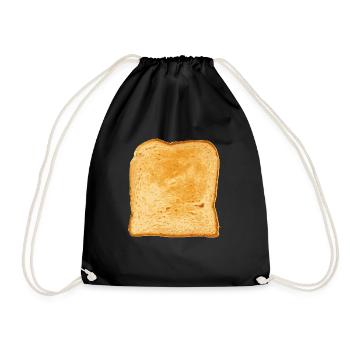 toast - Drawstring Bag - black - Front
