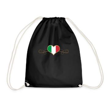 Gold Love Pays Racines Italie - Sac de sport léger - noir - Devant