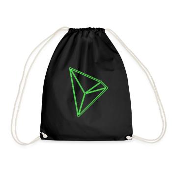 Tron TRX Tronix Coin Blockchhain crypto-monnaie - Sac de sport léger - noir - Devant