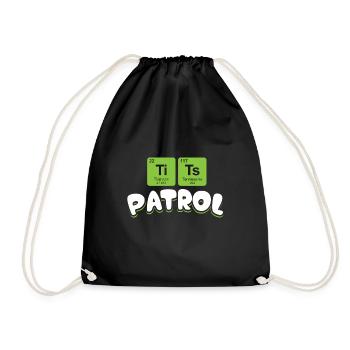 TiTs Patrol - Schwarz- Geschenk - Turnbeutel - Schwarz - Vorne