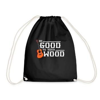 Guitare cadeau groupe de musique instrument en bois - Sac de sport léger - noir - Devant