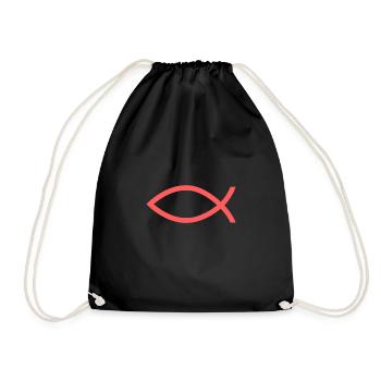 Jesus Christ of Nazareth Faith Bible Jesus - Drawstring Bag - black - Front
