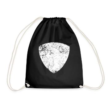 SHAPES SHAPE GRUNGE - Drawstring Bag - black - Front