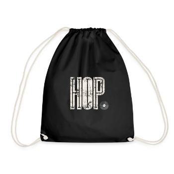 hip hop - Sac de sport léger - noir - Devant