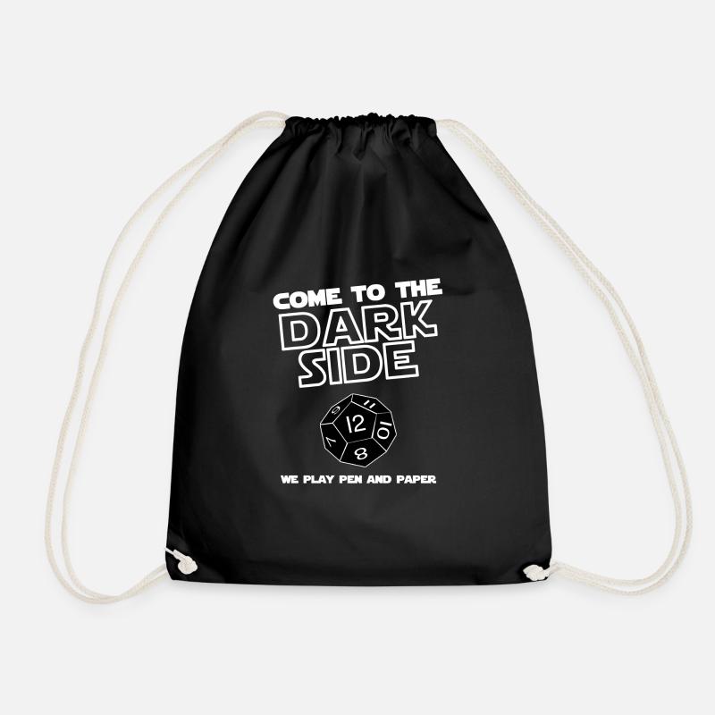 Darkside pen and paper - Drawstring Bag - black