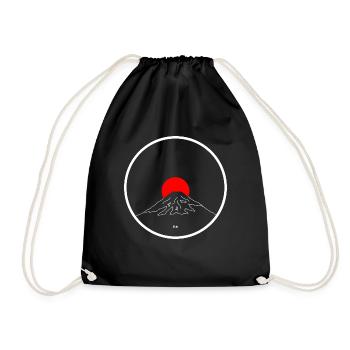 Mount Fuji - Drawstring Bag - black - Front