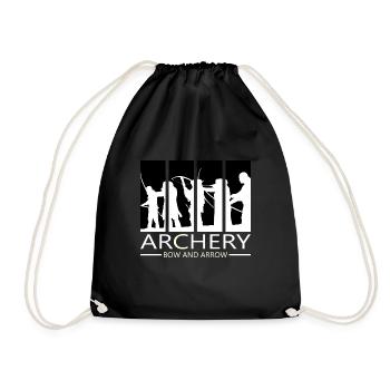 Tir à l'arc Tir à l'arc Bow cadeau Arbalète - Sac de sport léger - noir - Devant