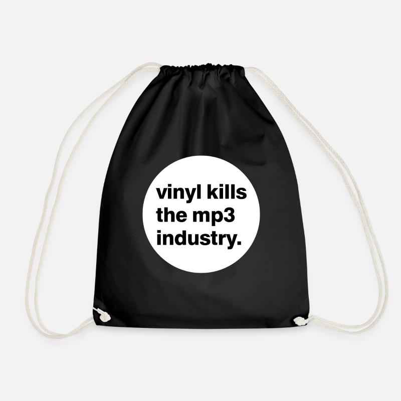 Vinyl kills the mp3 industry. - Turnbeutel - Schwarz