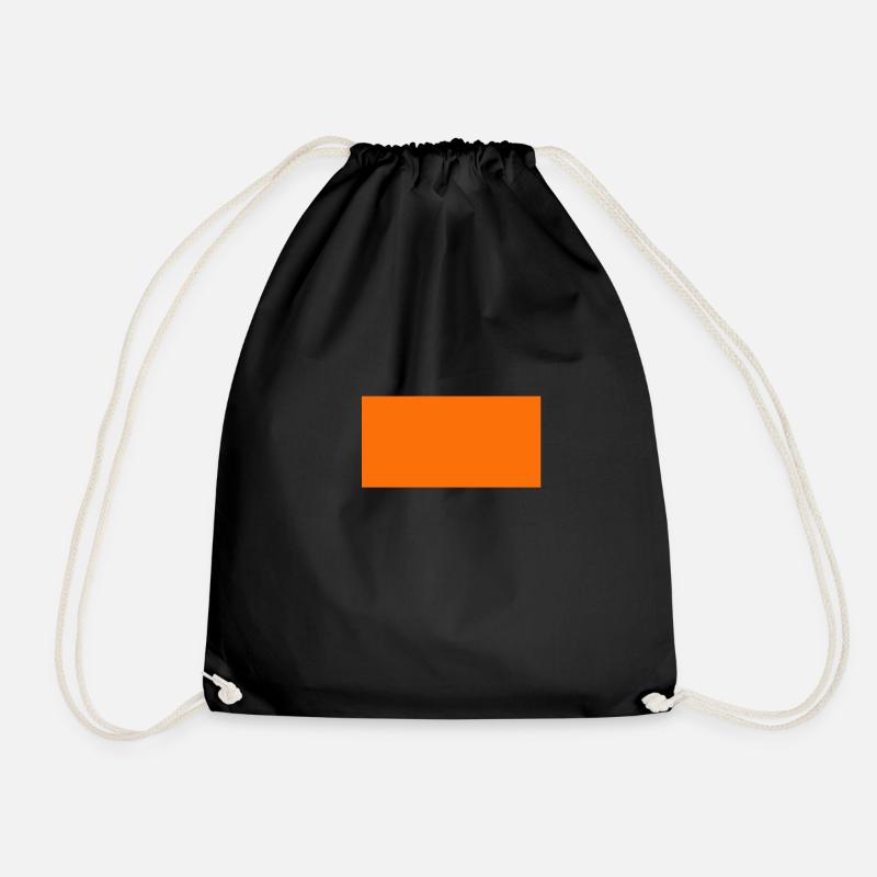 Orange - Turnbeutel - Schwarz
