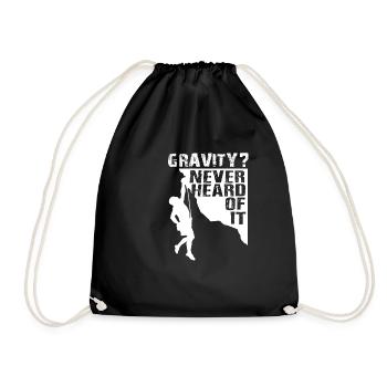Gravity Never Heard Rock Climbing - Sac de sport léger - noir - Devant