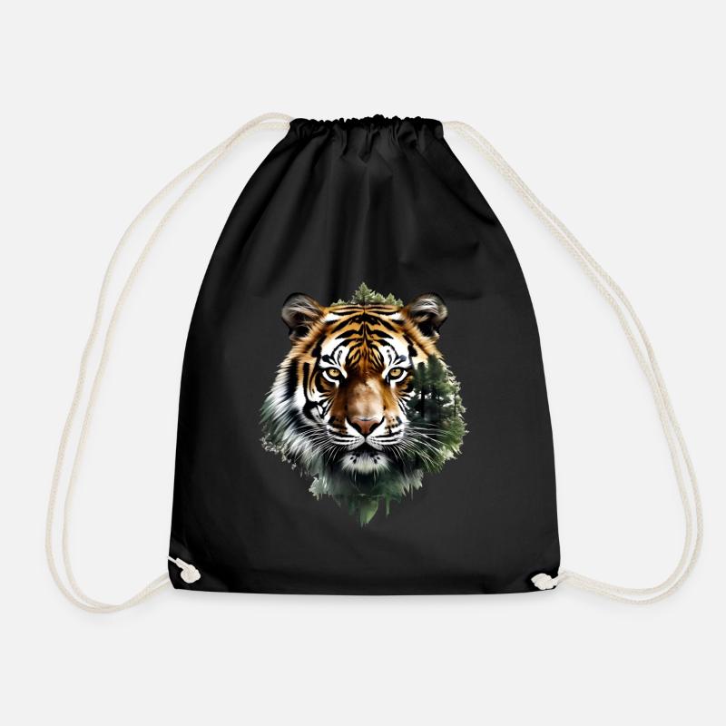 Tiger - Turnbeutel - Schwarz