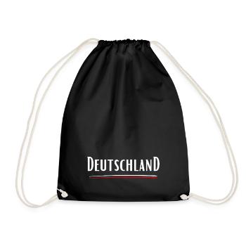 Deutschland-Heimat-Statement - Turnbeutel - Schwarz - Vorne
