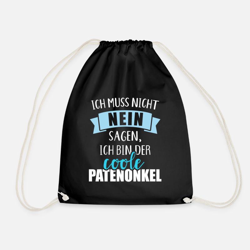 Patenonkel - Turnbeutel - Schwarz