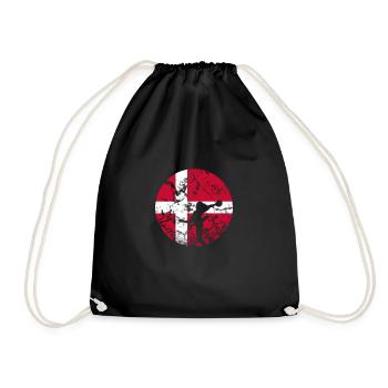 Handball HandballEr Denmark Sport Hobby Game - Drawstring Bag - black - Front