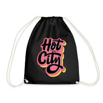 chaleur estivale - Sac de sport léger - noir - Devant