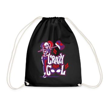 DC Super Hero Girls Harley Quinn Mallet - Drawstring Bag - black - Front
