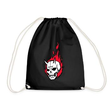 Burnin' devil - Sac de sport léger - noir - Devant