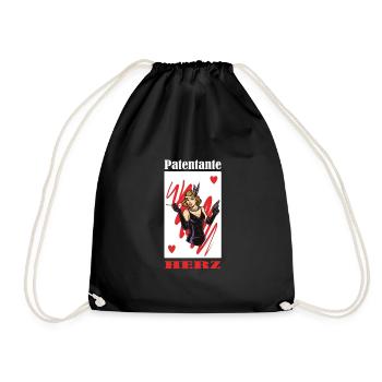 Godmother Aunt Godmother Baptismal Godchild - Drawstring Bag - black - Front