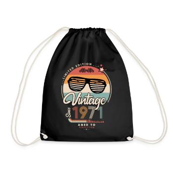 Vintage since 1971 - Sac de sport léger - noir - Devant