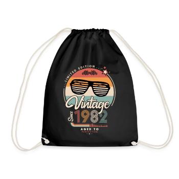 Vintage since 1982 - Sac de sport léger - noir - Devant