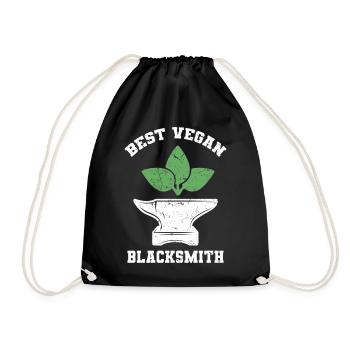Blacksmith Vegan - Drawstring Bag - black - Front
