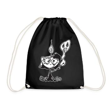 Vampire candle - Drawstring Bag - black - Front