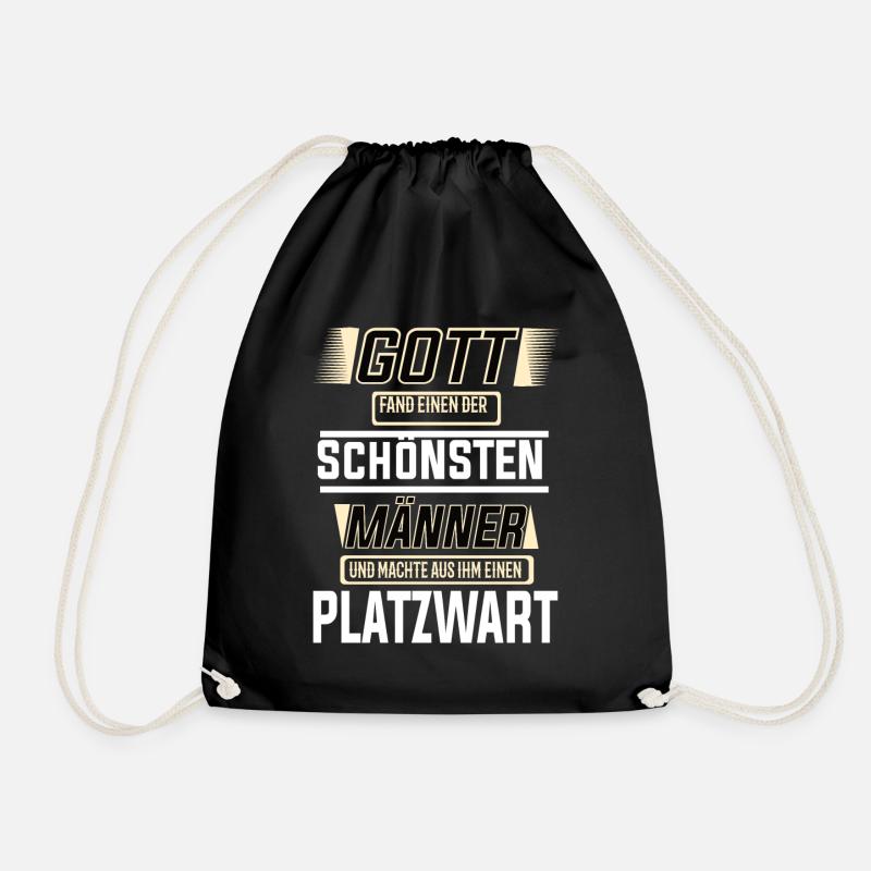 Platzwart einer der schönsten Männer der Welt - Turnbeutel - Schwarz