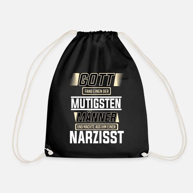 Narzisst einer der mutigsten Männer der Welt - Turnbeutel - Schwarz