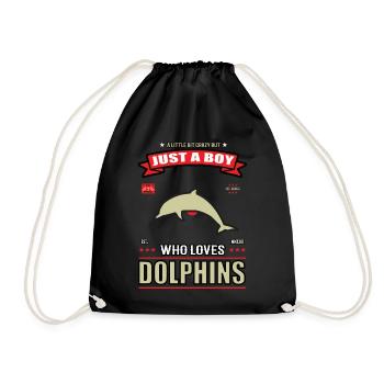 Just a Boy who loves Delphine Outfit - Drawstring Bag - black - Front