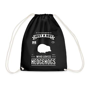 Juste un garçon qui aime la tenue de hérisson - Sac de sport léger - noir - Devant