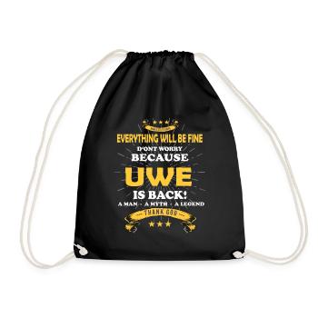 Tout ira bien Uwe est de retour - Sac de sport léger - noir - Devant