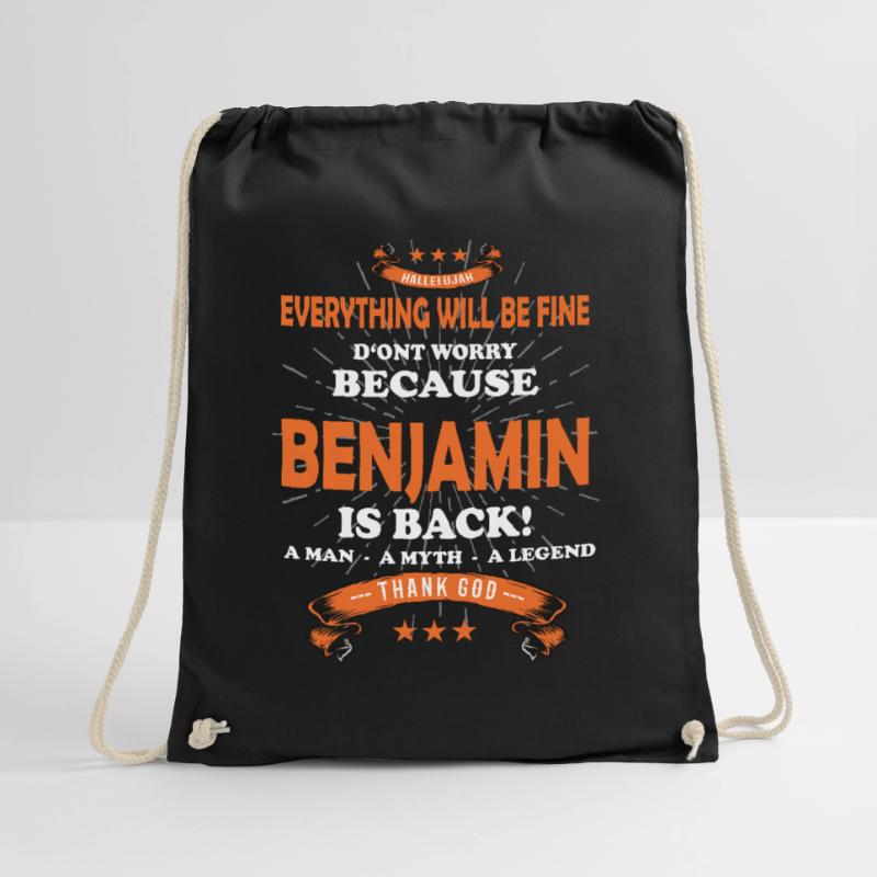 Everything will be fine Benjamin Is back Drawstring Bag