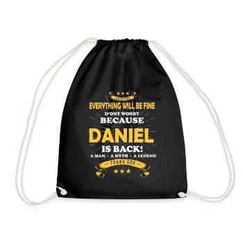 Tout va bien se passer, parce que Daniel est là Outfit - Sac de sport léger - noir - Devant