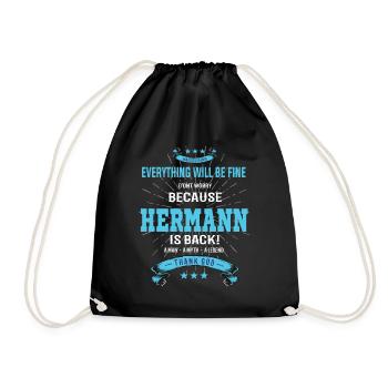 Tout ira bien Hermann est de retour - Sac de sport léger - noir - Devant