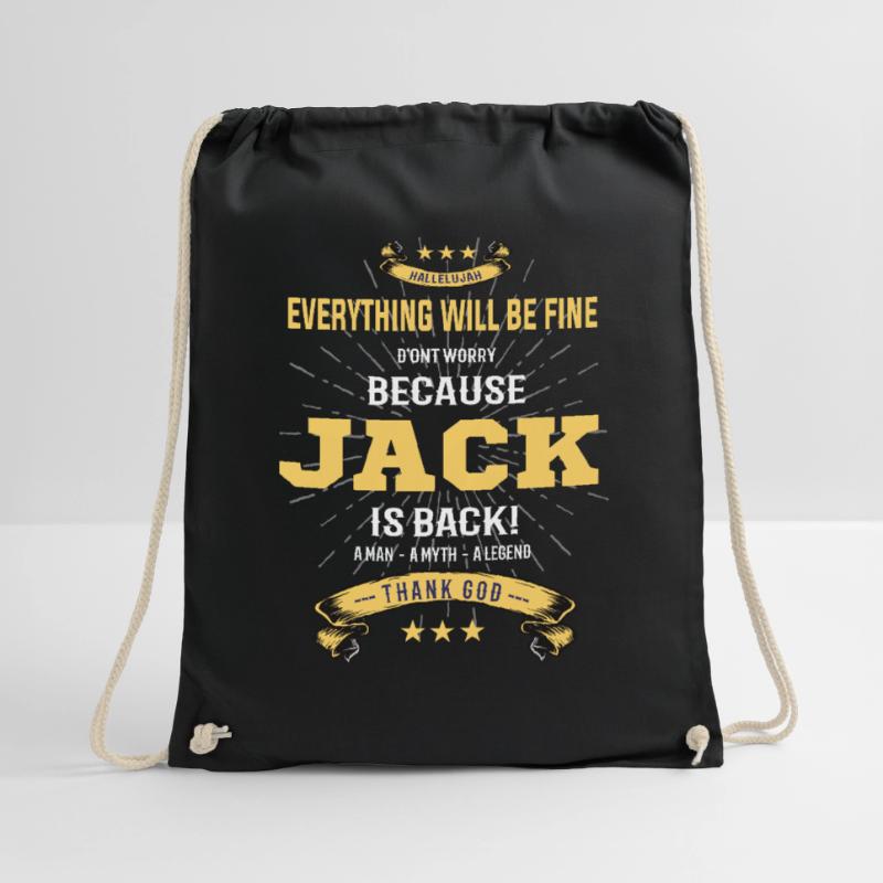 Everything will be fine Jack Is back Drawstring Bag