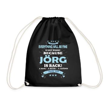 Tout ira bien Jörg est de retour - Sac de sport léger - noir - Devant