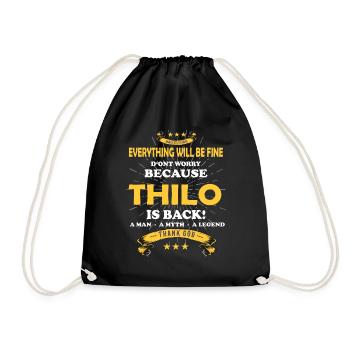 Tout ira bien Thilo est de retour - Sac de sport léger - noir - Devant