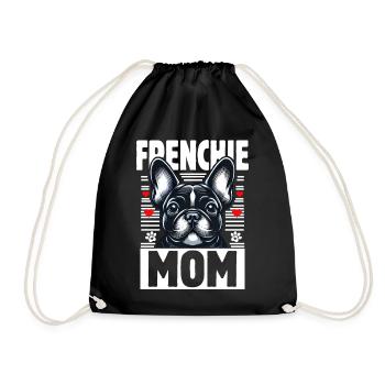 Frenchie Mom - Turnbeutel - Schwarz - Vorne
