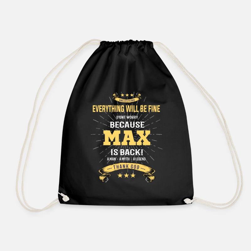 Everything will be fine Max Is back - Turnbeutel - Schwarz