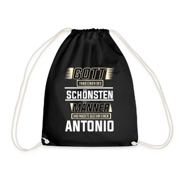 Antonio the Most Beautiful Man Shaped by God Design - Drawstring Bag - black - Front