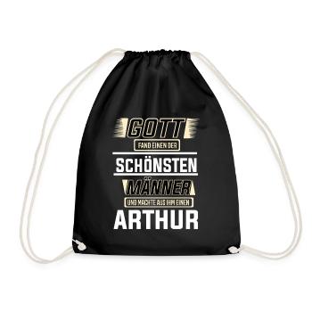 Arthur, le plus bel homme, façonné par Dieu Design - Sac de sport léger - noir - Devant