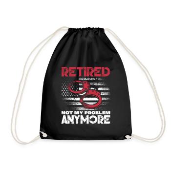 La retraite n’est plus mon problème – Prison à la retraite - Sac de sport léger - noir - Devant