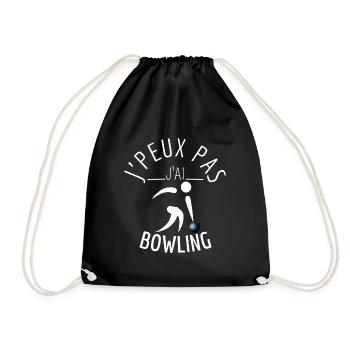 j'peux pas j'ai bowling - Sac de sport léger - noir - Devant