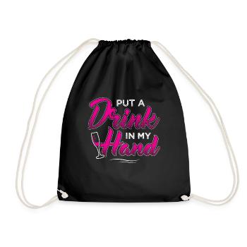 JGA - DRINK METTRE EN MA MAIN - Sac de sport léger - noir - Devant