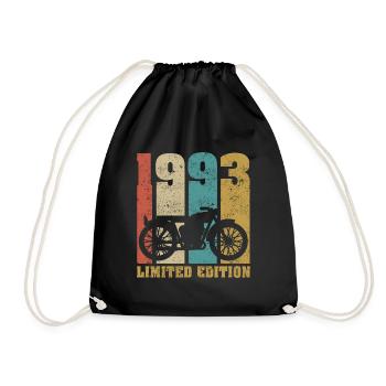Vintage Moto 1993 Rétro Cadeau D'anniversaire - Sac de sport léger - noir - Devant