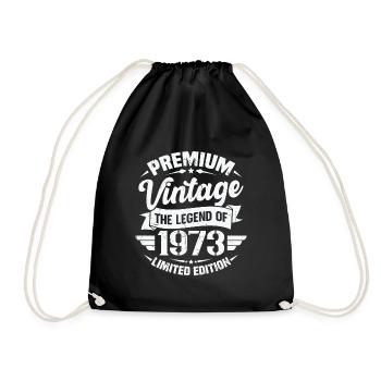Jahrgang 1973 Limited Edition - Turnbeutel - Schwarz - Vorne