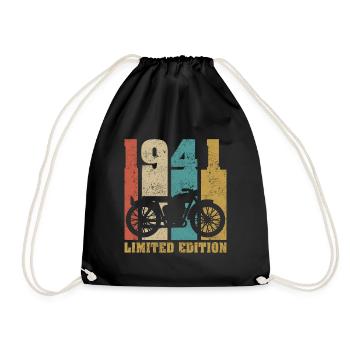 Vintage Moto 1941 Rétro Cadeau D'anniversaire - Sac de sport léger - noir - Devant