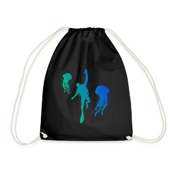 Plongée Scuba Diver Tauchen Scuba Tauchen - Sac de sport léger - noir - Devant